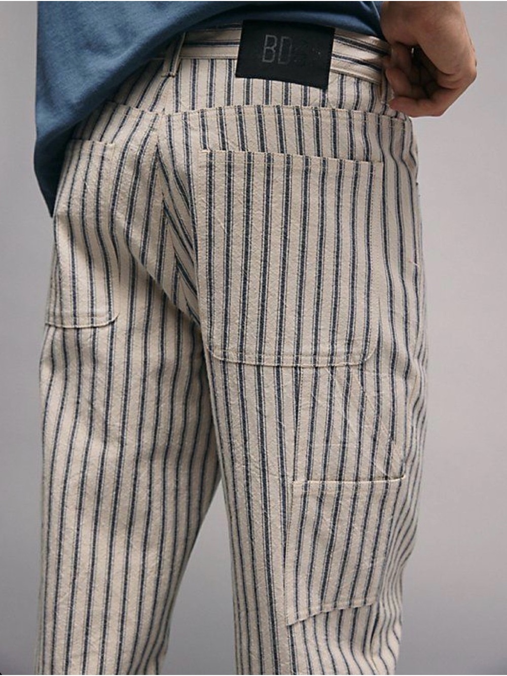 BDG Straight Fit Utility Jeans Striped Size 30x32